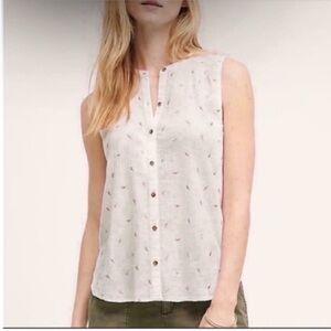 Anthropologie Vanessa Virginia Antalya Embroidered Top